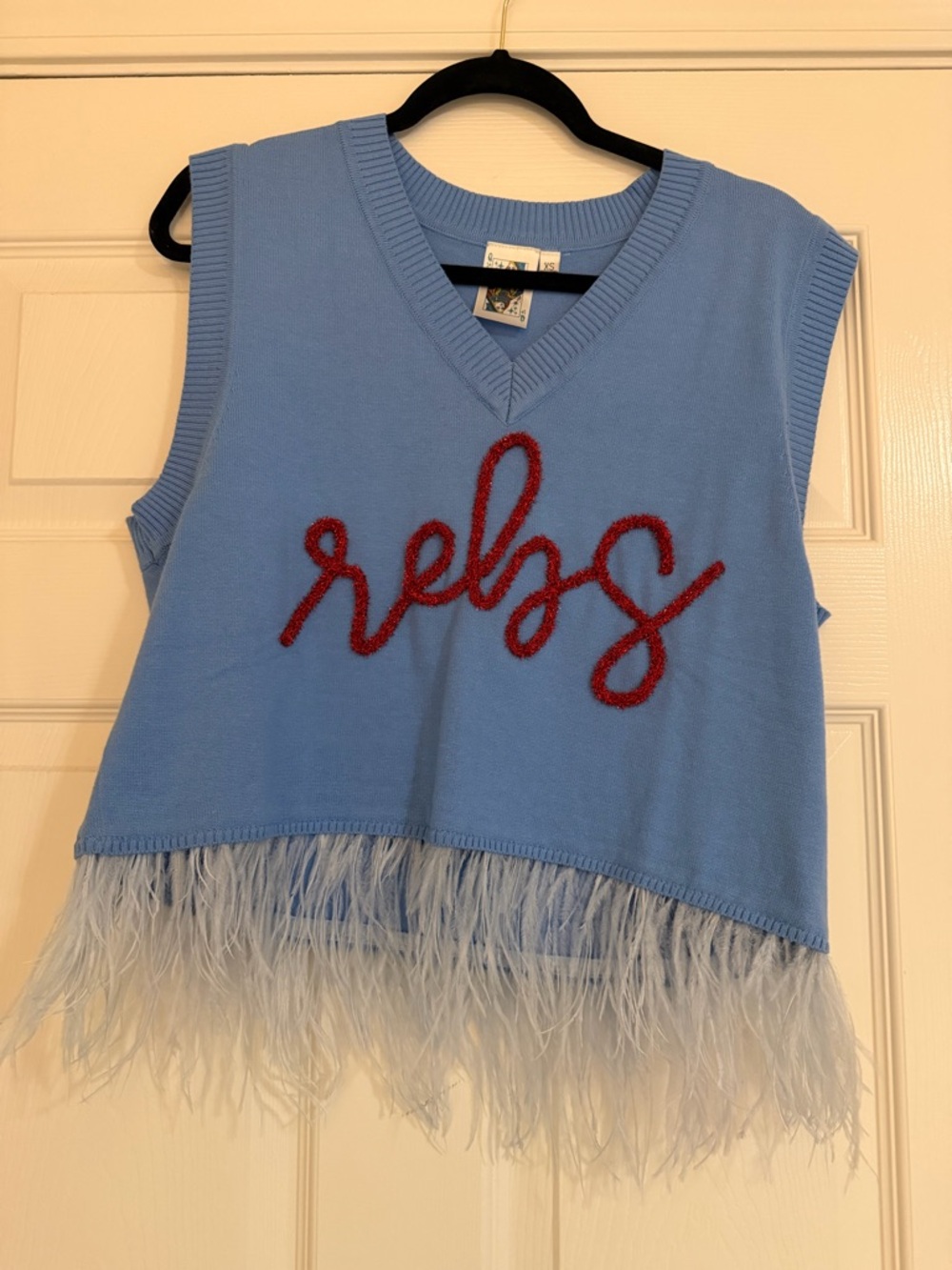 Queen of Sparkles Ole Miss Feather Tank